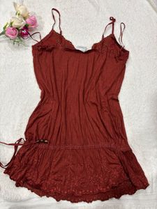 Y2k Cute Embroidered Cami Dress