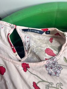Floral Print Tie-Waist Top