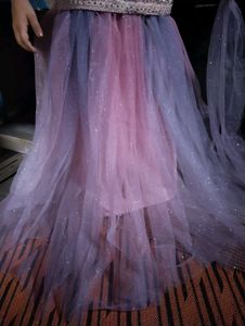 Girls Lavender &amp; Pink Party Dress