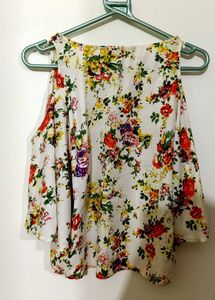 Floral Off-shoulder Flowy Top- Breezy &amp; Bold