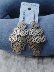 Combo Offer Rose gold Earrings With Bracele