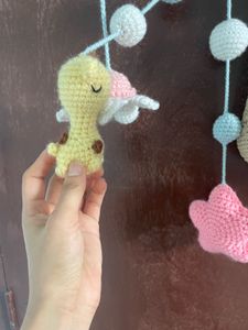 Handmade Crochet Baby Rattle