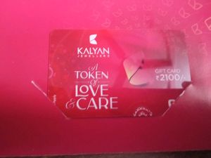 Kalyan Jewellers Gift Card Worth 2100