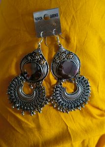 Chand Baliyan Mirror Ear Rings