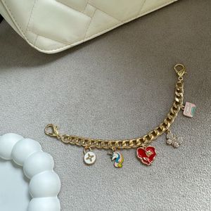 Red heart bag charm