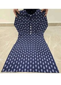 Blue & White Print Kurti
