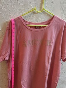 Cover Story Pink Embellished T-Shirt