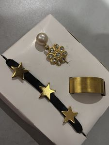 Hair Accessory Set - Gold Tone