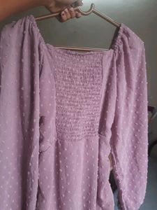 Elegant Lavender Mini Dress