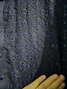 embroidered kurta-pajama set for men