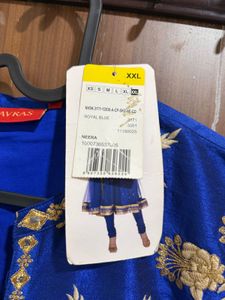 Navras Blue Anarkali Kurti XXL Size With Tag