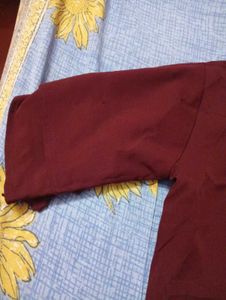 Maroon Tunic Top