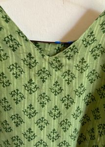 Green Stitched Top