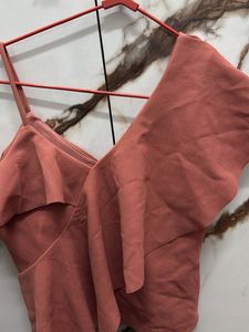 Ruffled One-Shoulder Top