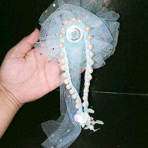 Blue Flower Girl Dress