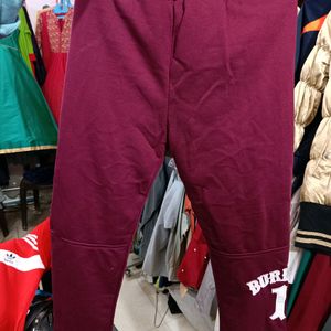 Burberry Men Woolen Lower Brand New In Maroon