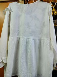 White Long Sleeve kurti