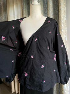 Floral Embroidery Wrap Around