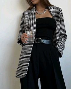 Houndstooth Blazer
