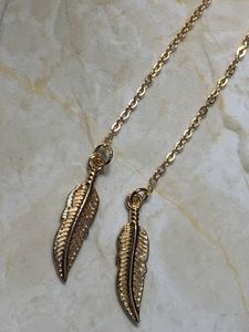 Gold Feather Necklace