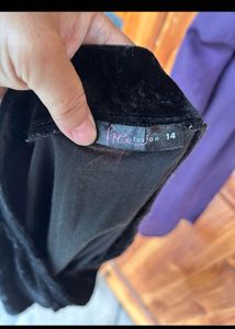 Black Velvet Skirt