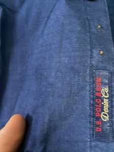 US Polo Assn Shirt Slim Fit Navy Blue