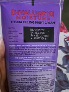 L&#39;Oreal Hyaluron Night Cream (180ml)