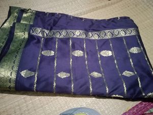 Dark Purple Silk Saree
