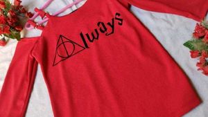 Red &#39;Always&#39; Top