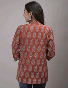 Mandarin collar tunic 💕