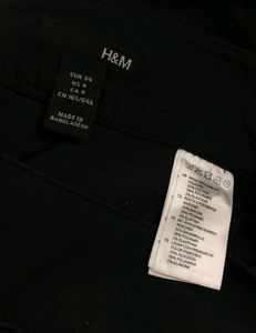 H&amp;M Black Formal Pencil Skirt