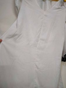 White Cold Shoulder Dress