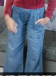 Wide Leg Denim Jeans