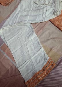 Rock Trouser Cotton Bandage Ka Work Golden And Whi