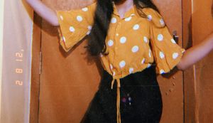 Stylish Yellow Crop Top