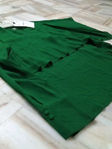 Emerald Green Layered Blouse