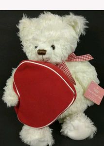 Bear Plush with Heart Gift Zip Bag