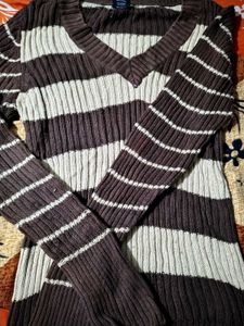 Striped Knit Sweater