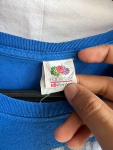 BLUE TEE Fruit Of The Loom