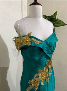 Elegant Emerald Green Gown