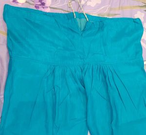 Embroidered Firozi Blue Salwar Suit
