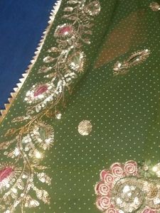 Mehandi Outfit Kurta And Layered Gharara