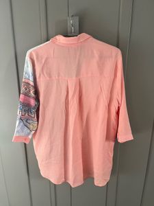 Unique Graphic Print Button-Down Shirt