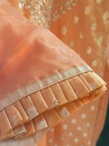 Peach Embroidered Kurta