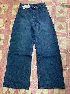 Wide Leg Denim Jeans