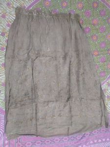 Embroidered Tiered Skirt