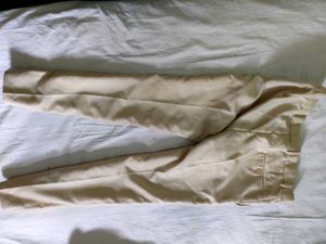 Beige Slim Fit Pants