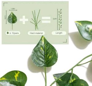 10 Pack Artificial Ivy Leaf Garland