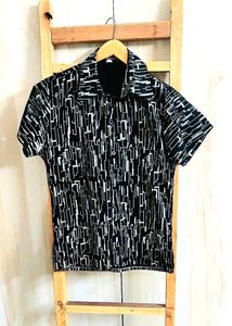 Black Printed Shirt Size-34-36