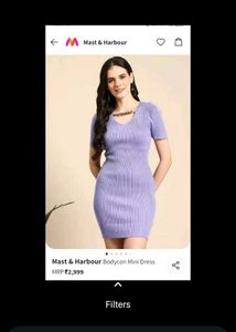 Purple Bodycon Dress